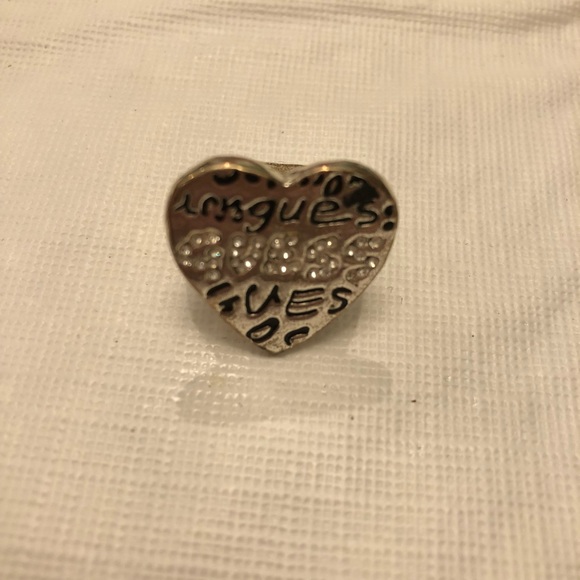 Guess Graffiti Heart Ring - Picture 2 of 4